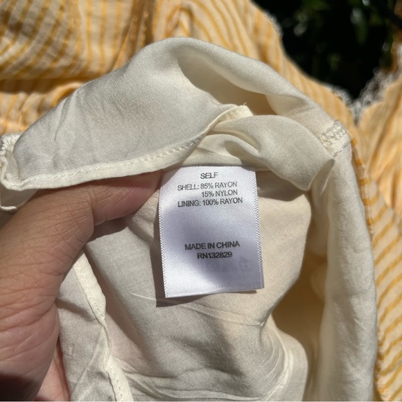 LPA Yellow Striped Blouse - Picture 6 of 6